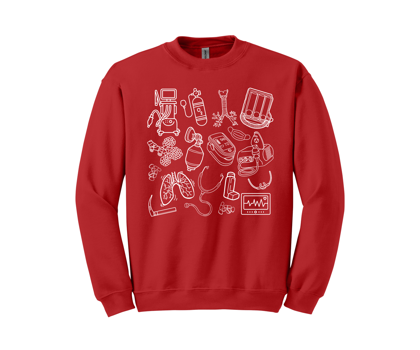 Respiratory Graphic Sweatshirt