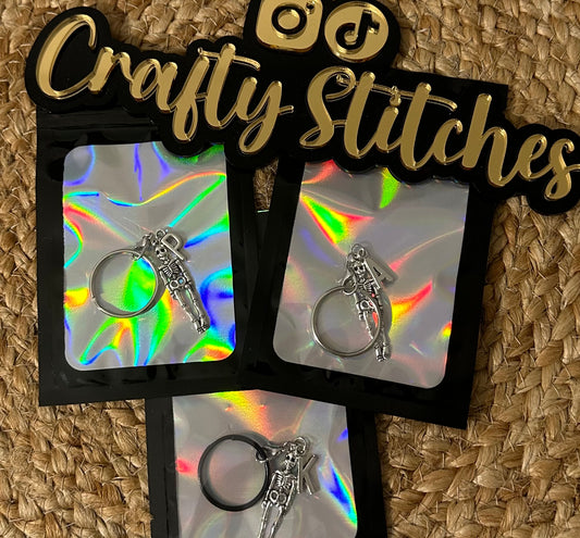 Skeleton Badge Charm