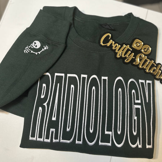 Radiology Embroidered Sweatshirt