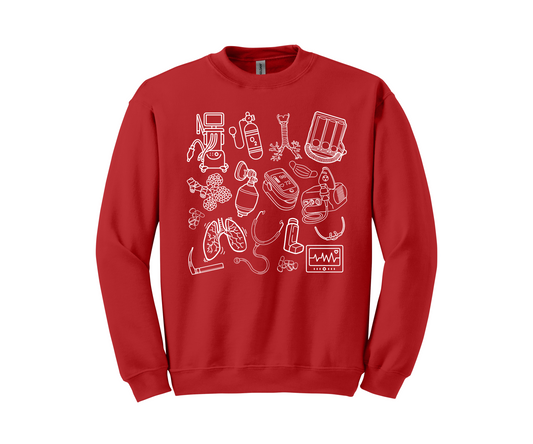 Respiratory Graphic Sweatshirt