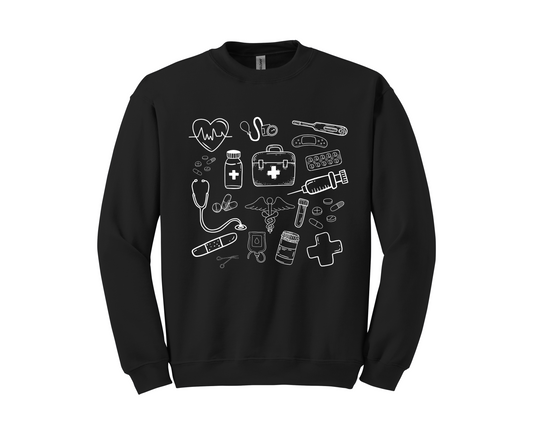 Nurse Graphic Sweatshirt