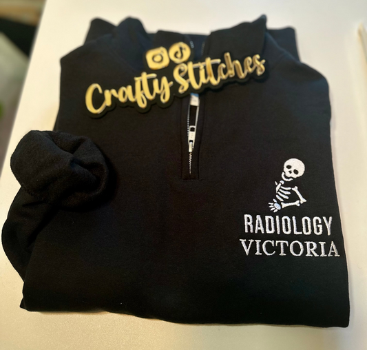 Custom Radiology Embroidered Quarter Zip