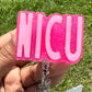 Pink NICU Badge Reel | Healthcare Badge Reels | NICU Nurse